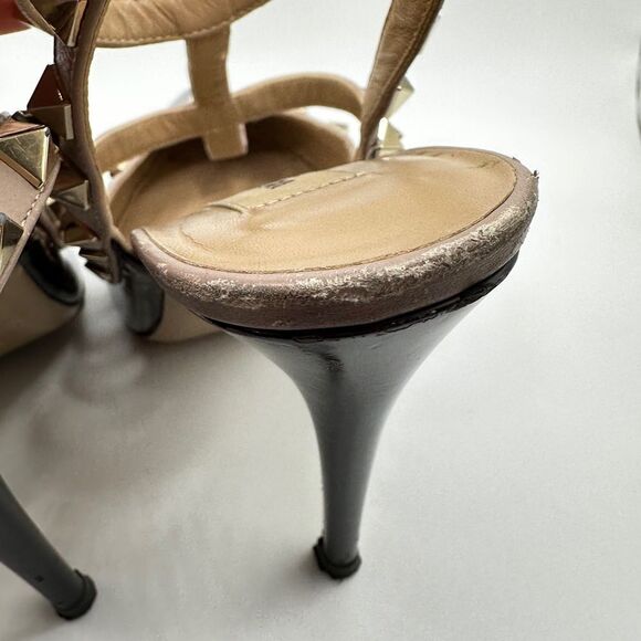 Pre-loved VALENTINO GARAVANI Patent Leather Rockstud Ankle Strap Pumps Size 36 - Picture 11 of 17